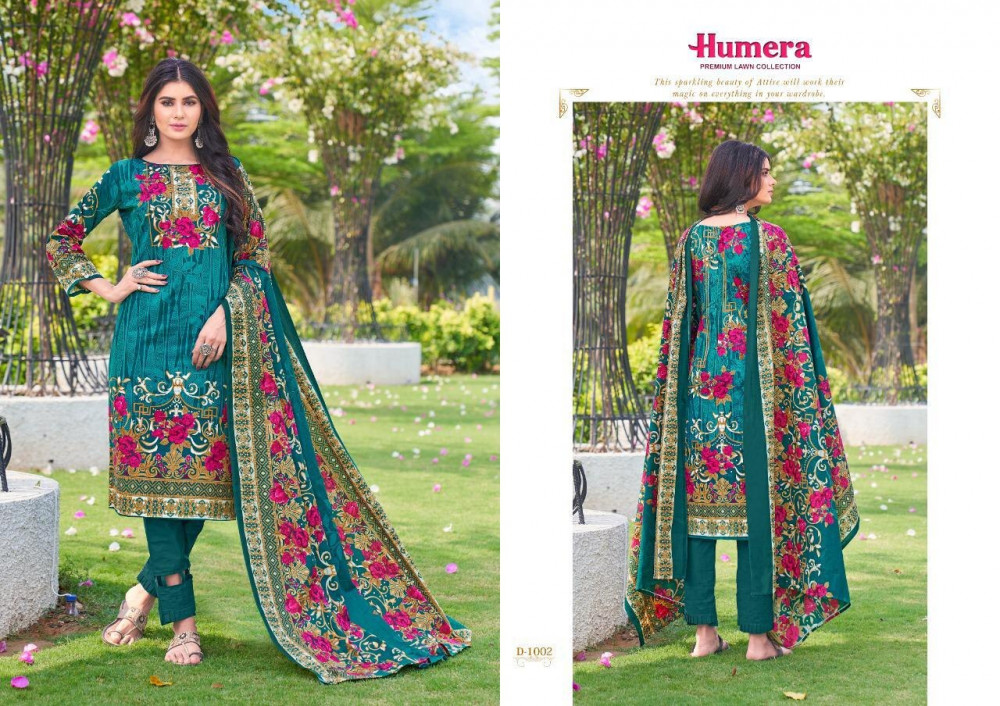 Gull Aahmed Humera Vol 1  Formal Wear Printed Lawn Cotton Suit Material