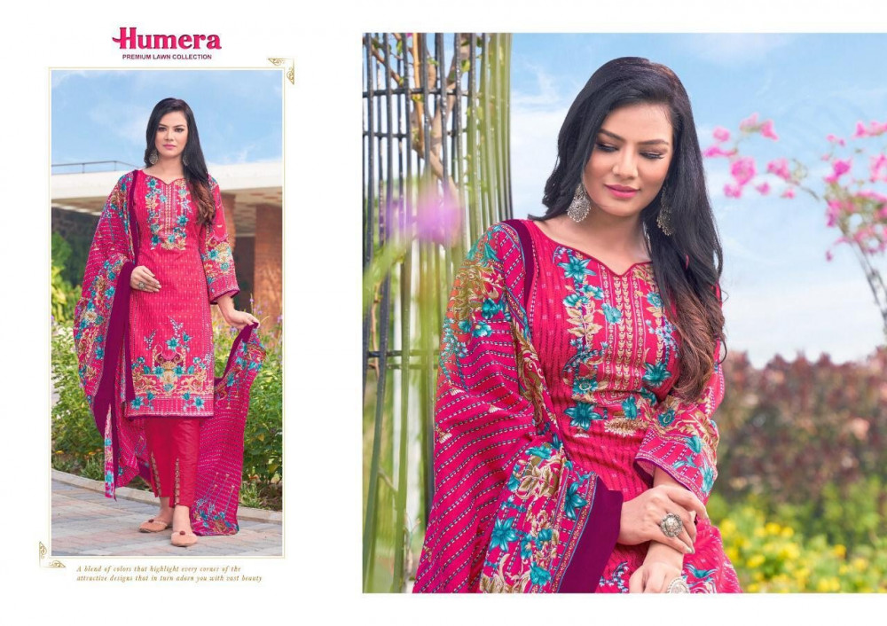 Gull Aahmed Humera Vol 1  Formal Wear Printed Lawn Cotton Suit Material