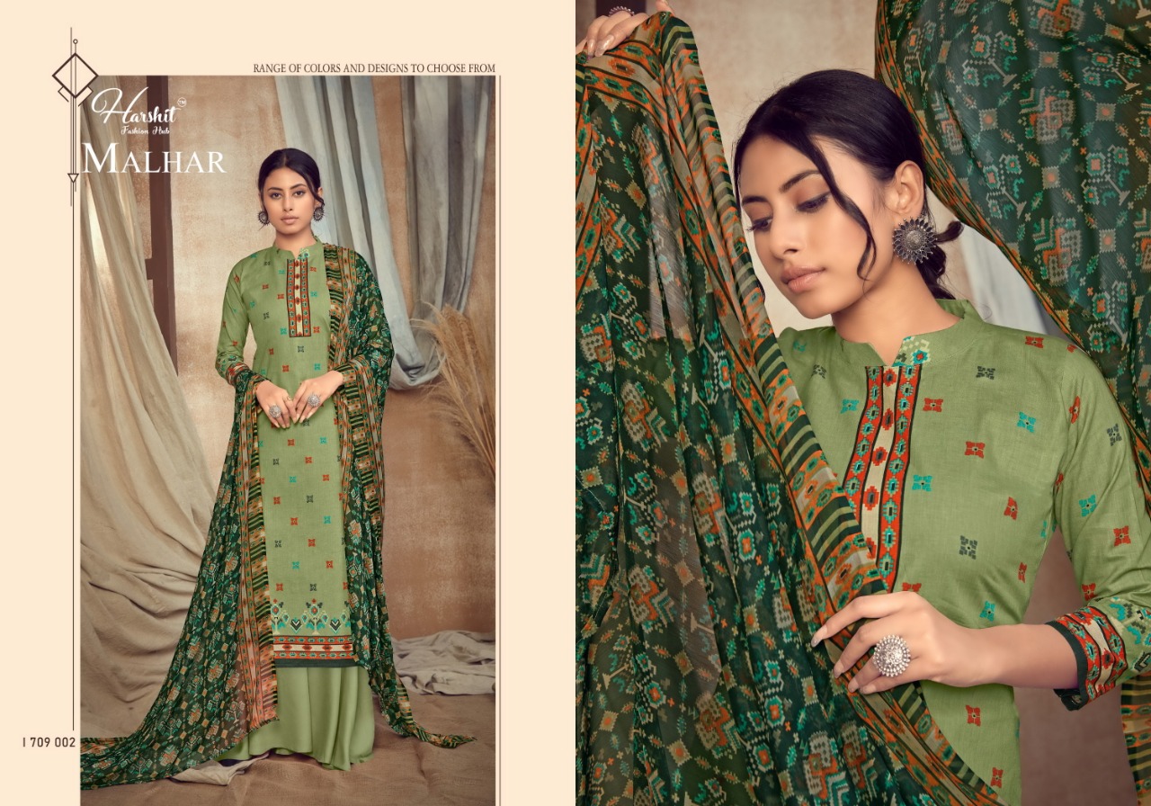 Harshit Malhar Pure Cambric Designer Dress Material Catalog