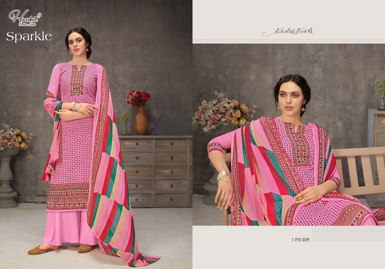 Harshit Sparkle Cotton Fancy Digital Printed Salwar Suits Catalog