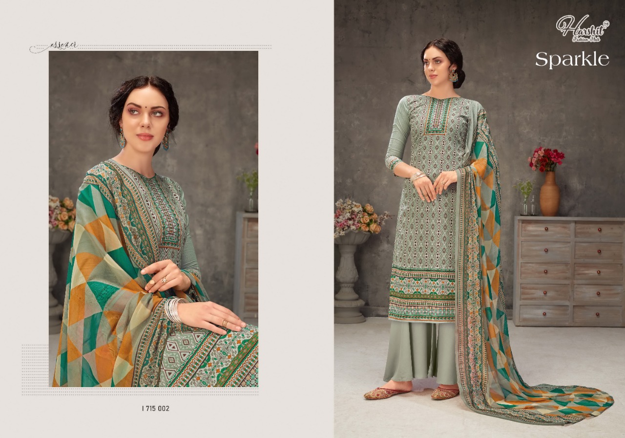 Harshit Sparkle Cotton Fancy Digital Printed Salwar Suits Catalog