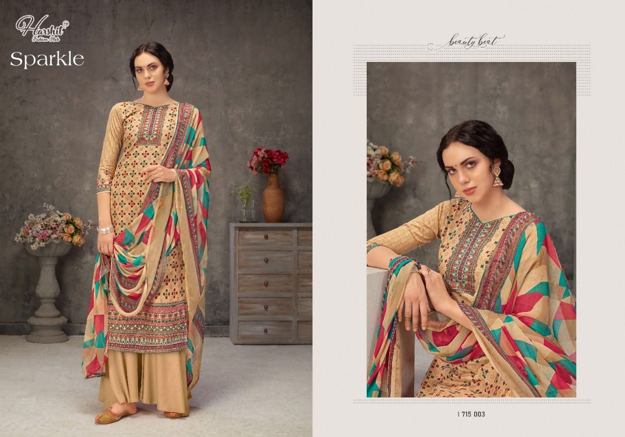 Harshit Sparkle Cotton Fancy Digital Printed Salwar Suits Catalog