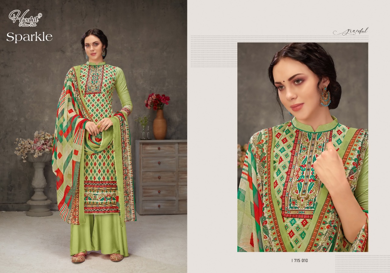Harshit Sparkle Cotton Fancy Digital Printed Salwar Suits Catalog