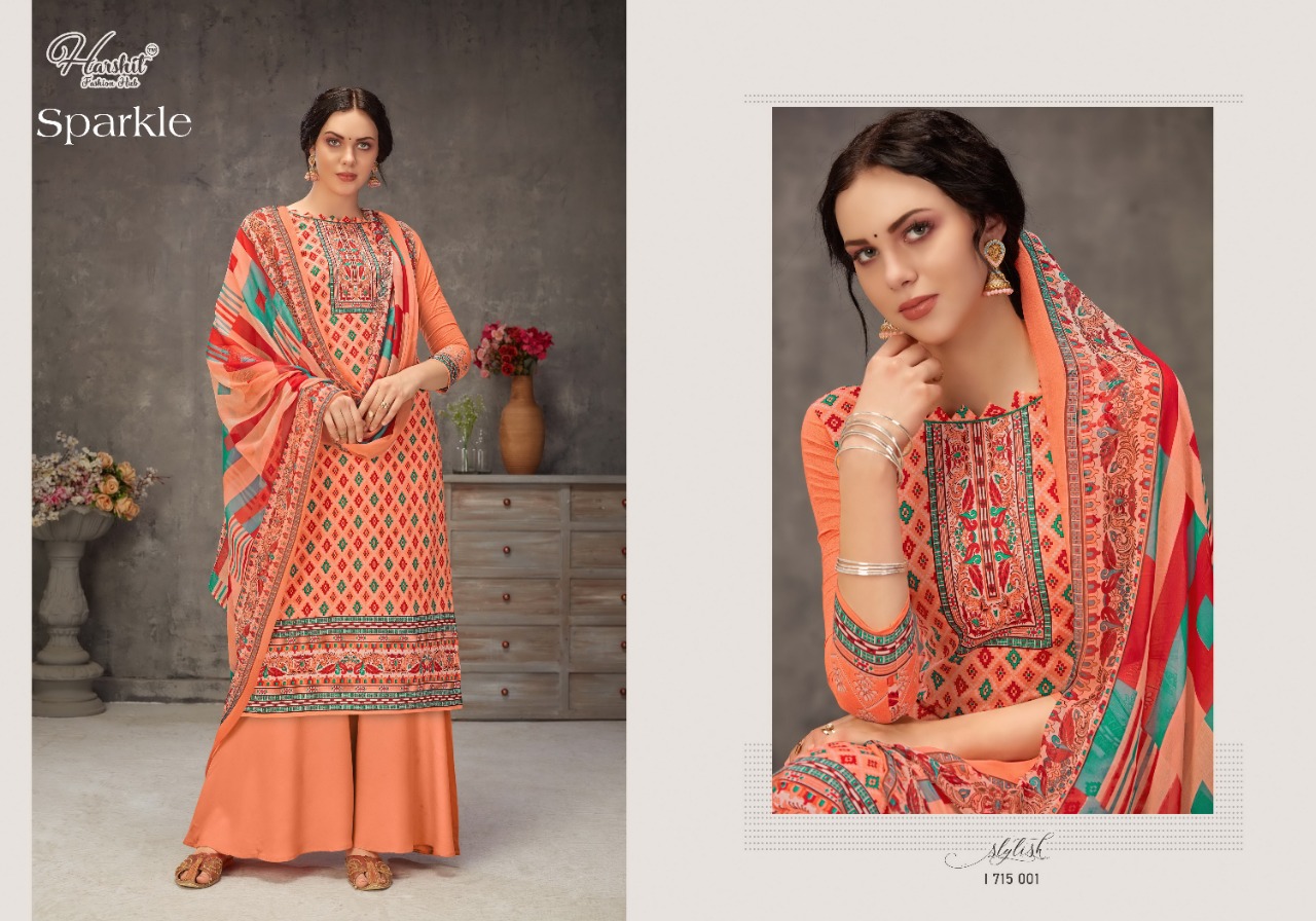 Harshit Sparkle Cotton Fancy Digital Printed Salwar Suits Catalog