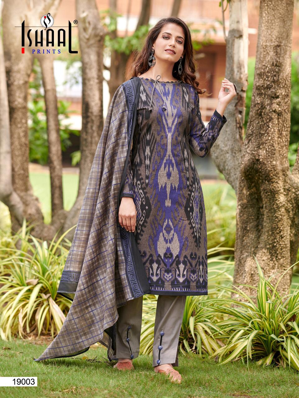 Ishaal Gulmohar Vol  19 Pure Lawn Karachi Dress Material Buy Lawn Cotton Suits Wholesale
