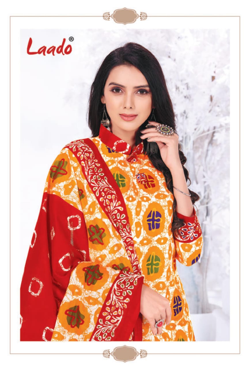 Laado Batik Special  Vol  3 Printed Cotton Buy Cotton Dress Material Online In India