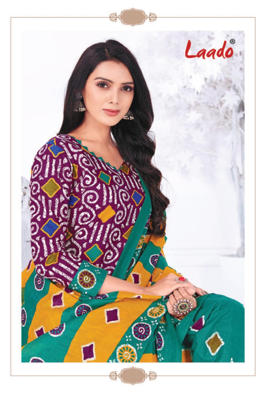 Laado Batik Special  Vol  3 Printed Cotton Buy Cotton Dress Material Online In India