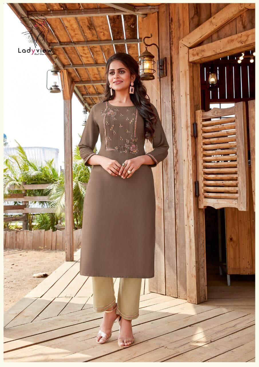 Lady View Misty Rayon Buy Wholesale Designer Kurti With Bottom In India
