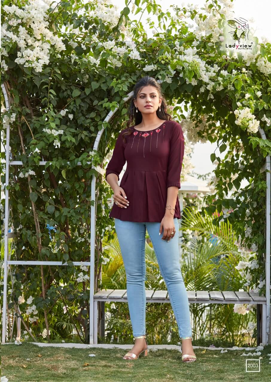 Ladyview Cool Crush  Vol2 Fancy Rayon Embroidery Western Top