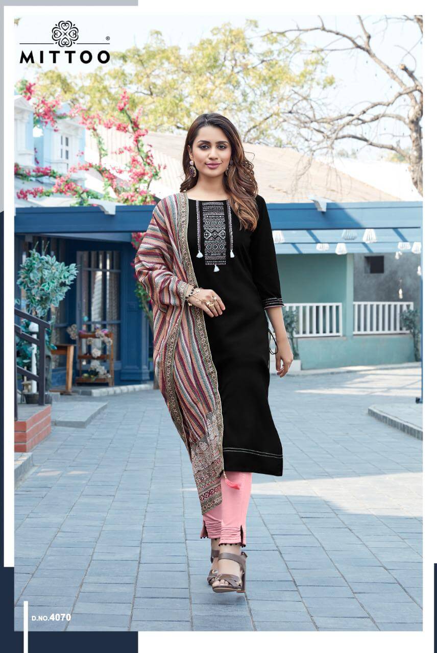 Casual Wear Stitched Panghat Vol 11 By Mittoo Kurtis With Palazzo at Rs  730/piece in Surat