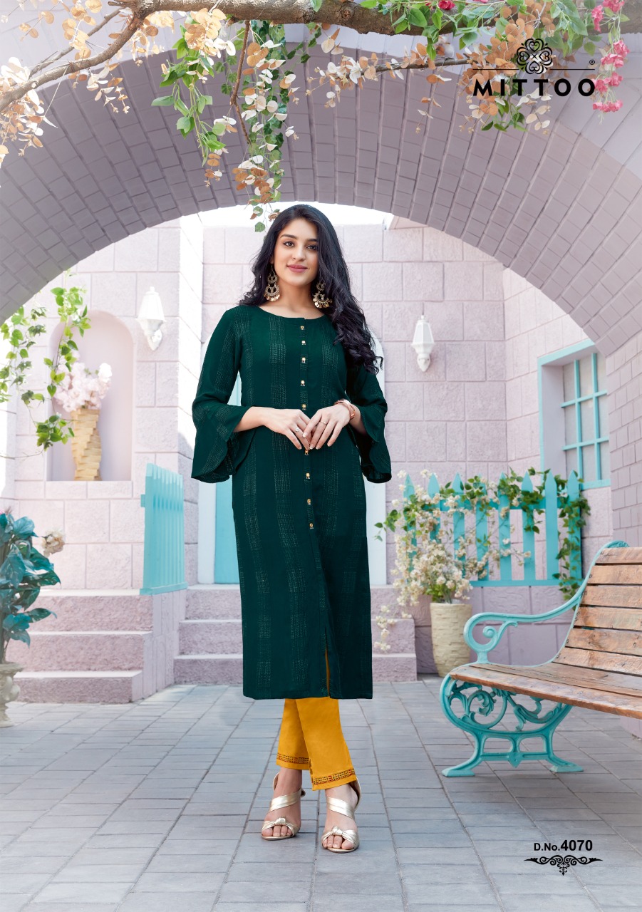Mittoo Mohini Vol  8 Rayon Fancy Kurti With Bottom Catalog