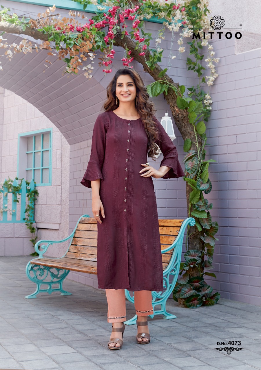 Mittoo Mohini Vol  8 Rayon Fancy Kurti With Bottom Catalog
