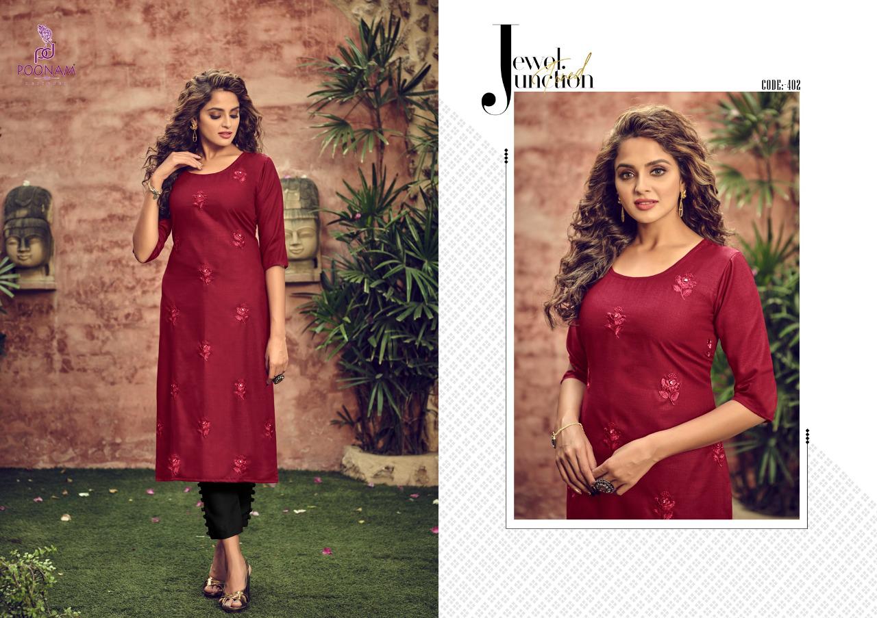 Poonam Asiana Vol 4   Casual Wear Printed Kurti Catalog