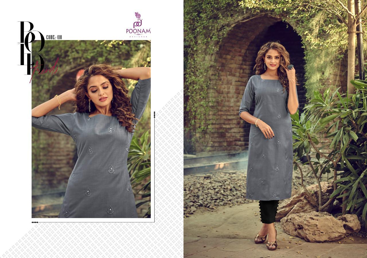 Poonam Asiana Vol 4   Casual Wear Printed Kurti Catalog