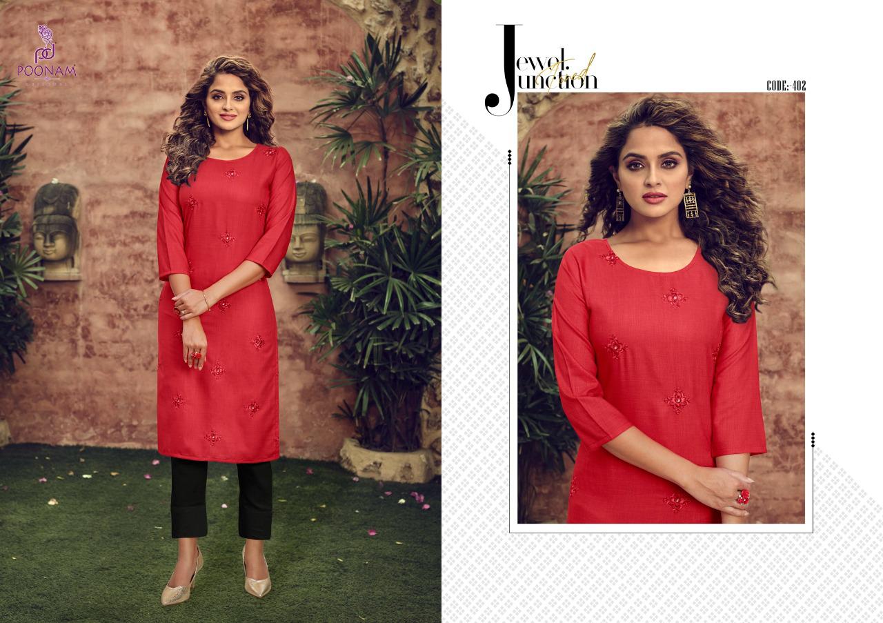 Poonam Asiana Vol 4   Casual Wear Printed Kurti Catalog
