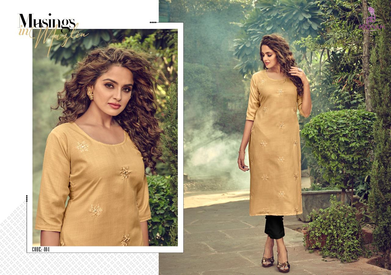 Poonam Asiana Vol 4   Casual Wear Printed Kurti Catalog