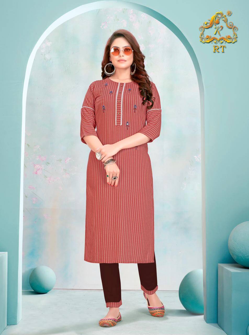 Rt Spring Viscose Designer Kurti With Bottom Catalog
