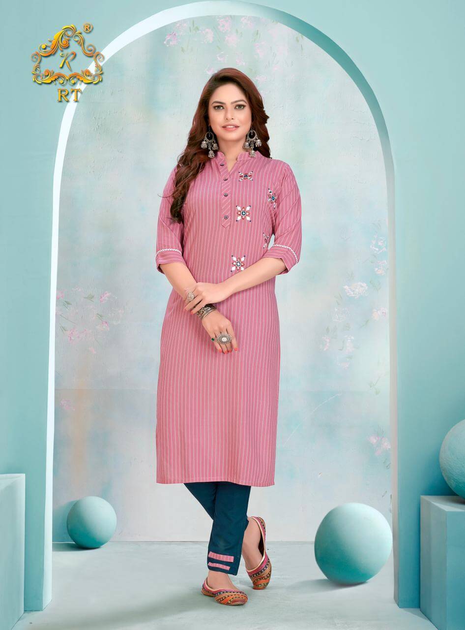Rt Spring Viscose Designer Kurti With Bottom Catalog