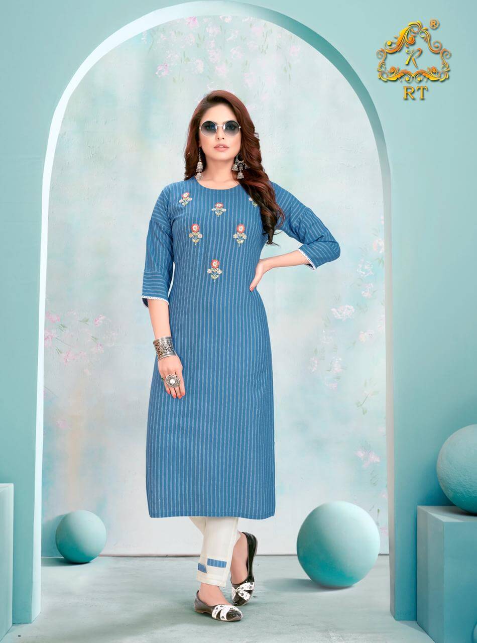 Rt Spring Viscose Designer Kurti With Bottom Catalog