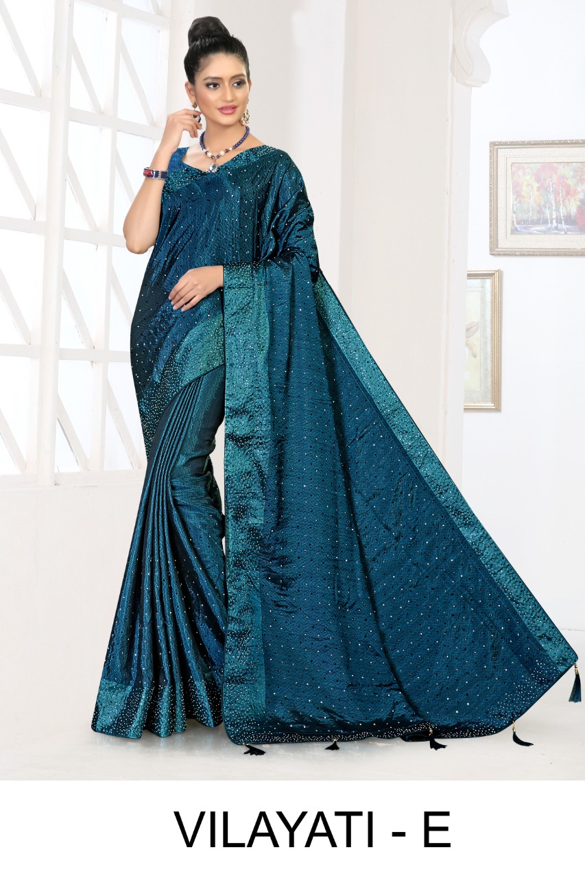 Ranjna  Vilayati Fastive Wear Designer Saree Catalog
