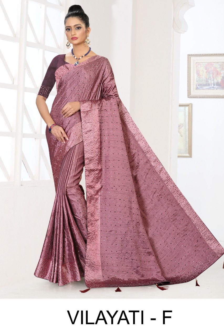 Ranjna  Vilayati Fastive Wear Designer Saree Catalog