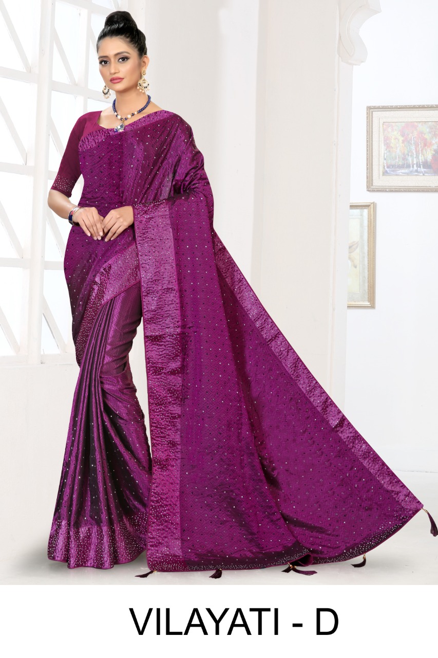 Ranjna  Vilayati Fastive Wear Designer Saree Catalog