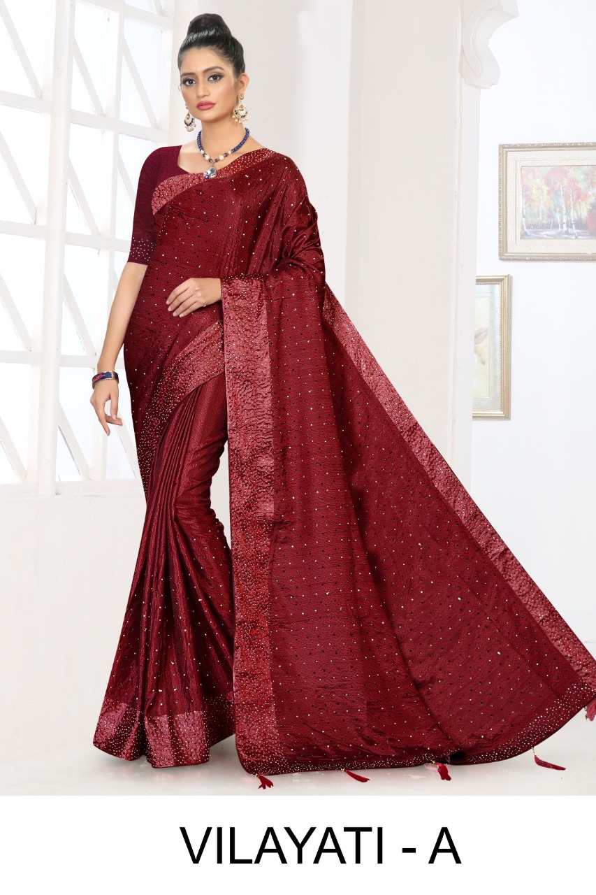 Ranjna  Vilayati Fastive Wear Designer Saree Catalog