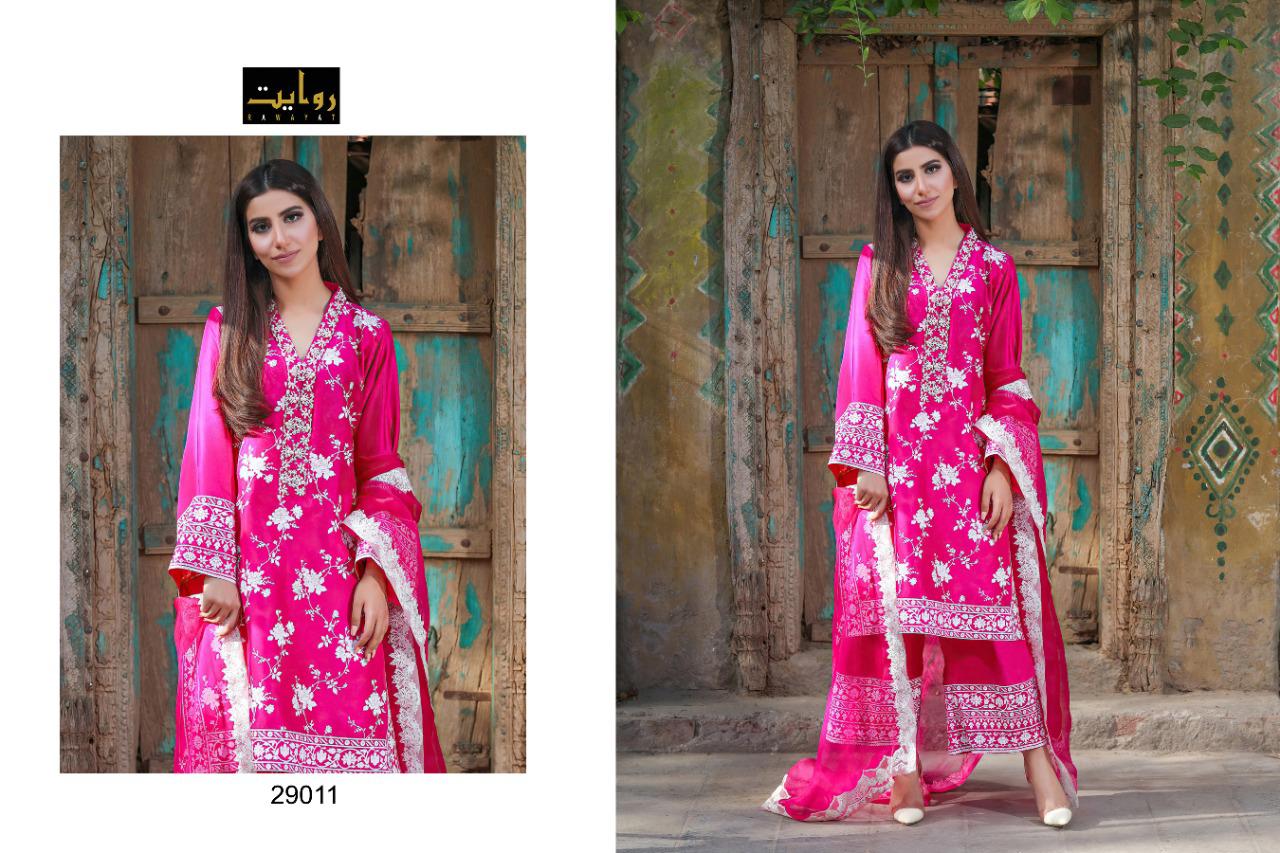 Rawayat Zaha Lawn Collection 2021 Pure Cotton Pakistani Salwar Suits  Catalog