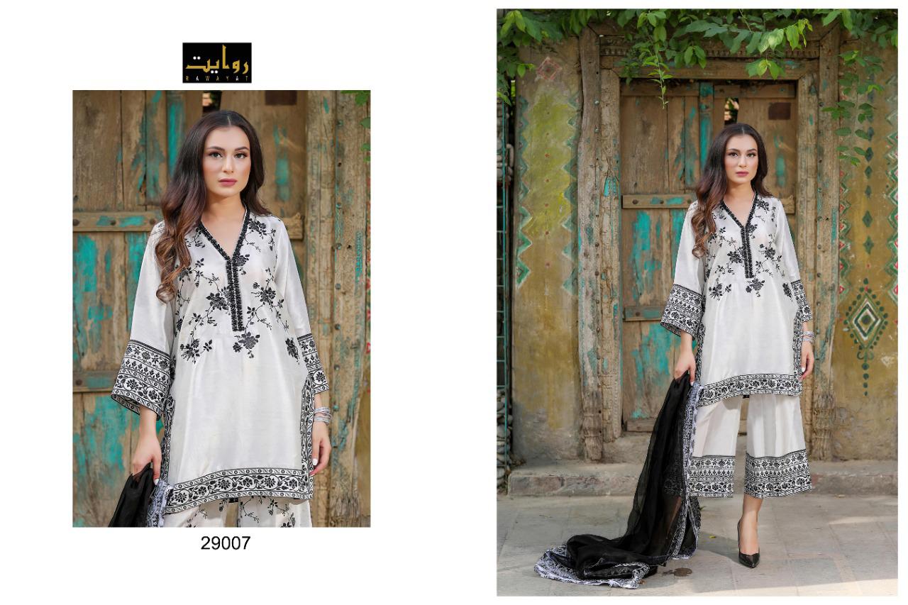 Rawayat Zaha Lawn Collection 2021 Pure Cotton Pakistani Salwar Suits  Catalog