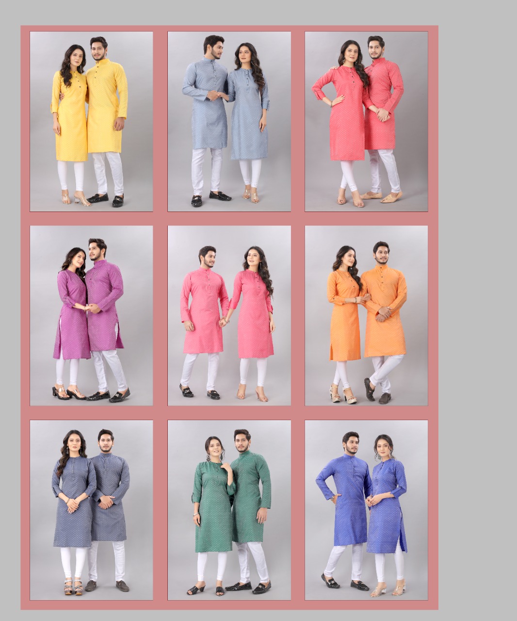 Sabella Fashion Couple  Wholesale  Fancy  Kurta And Kurti 2021