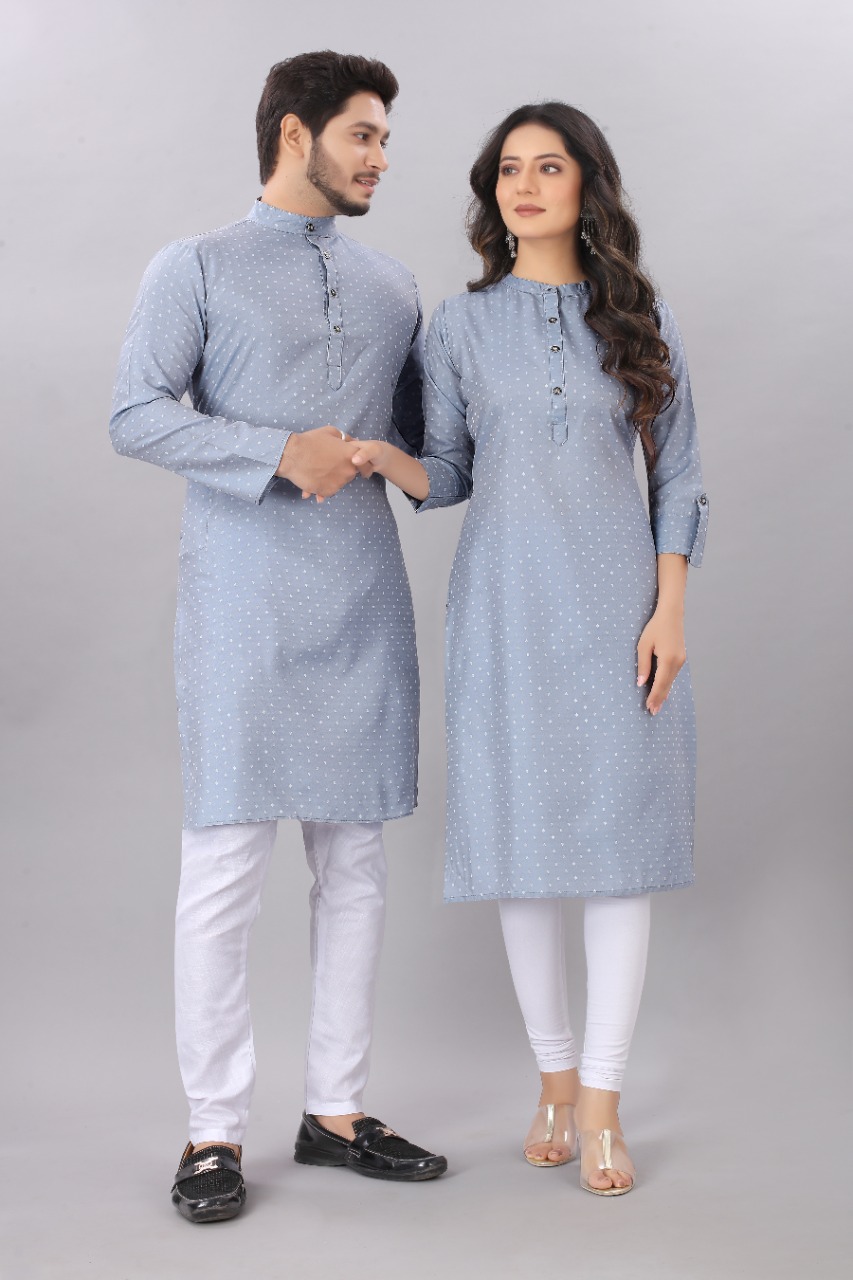 Sabella Fashion Couple  Wholesale  Fancy  Kurta And Kurti 2021