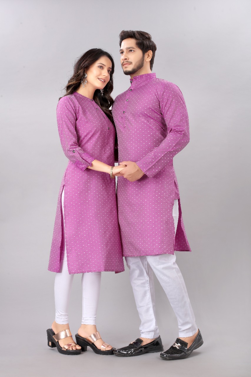 Sabella Fashion Couple  Wholesale  Fancy  Kurta And Kurti 2021