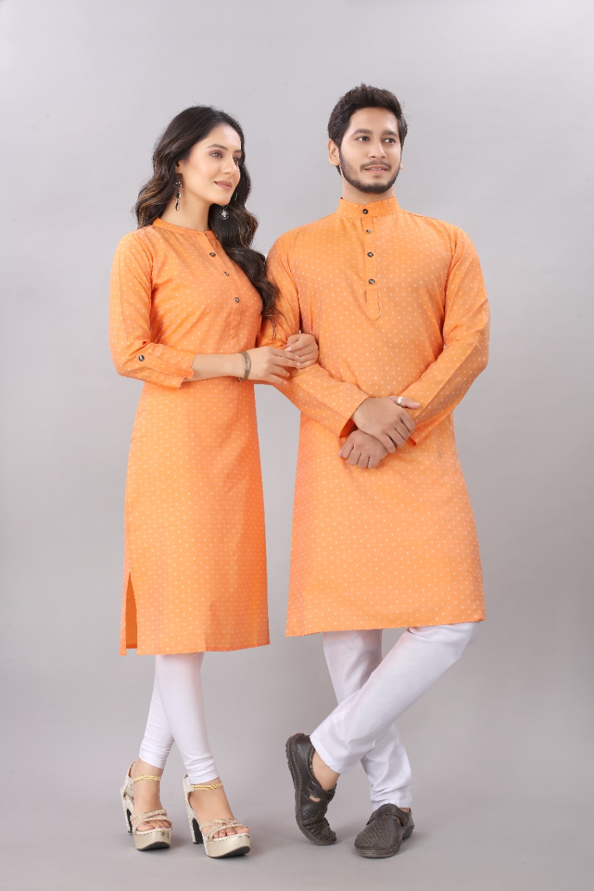 Sabella Fashion Couple  Wholesale  Fancy  Kurta And Kurti 2021