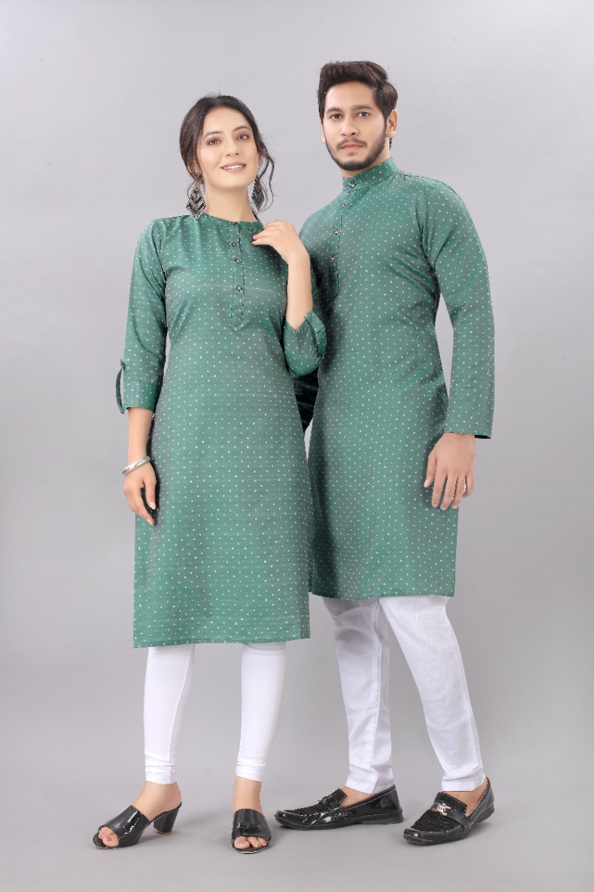 Sabella Fashion Couple  Wholesale  Fancy  Kurta And Kurti 2021