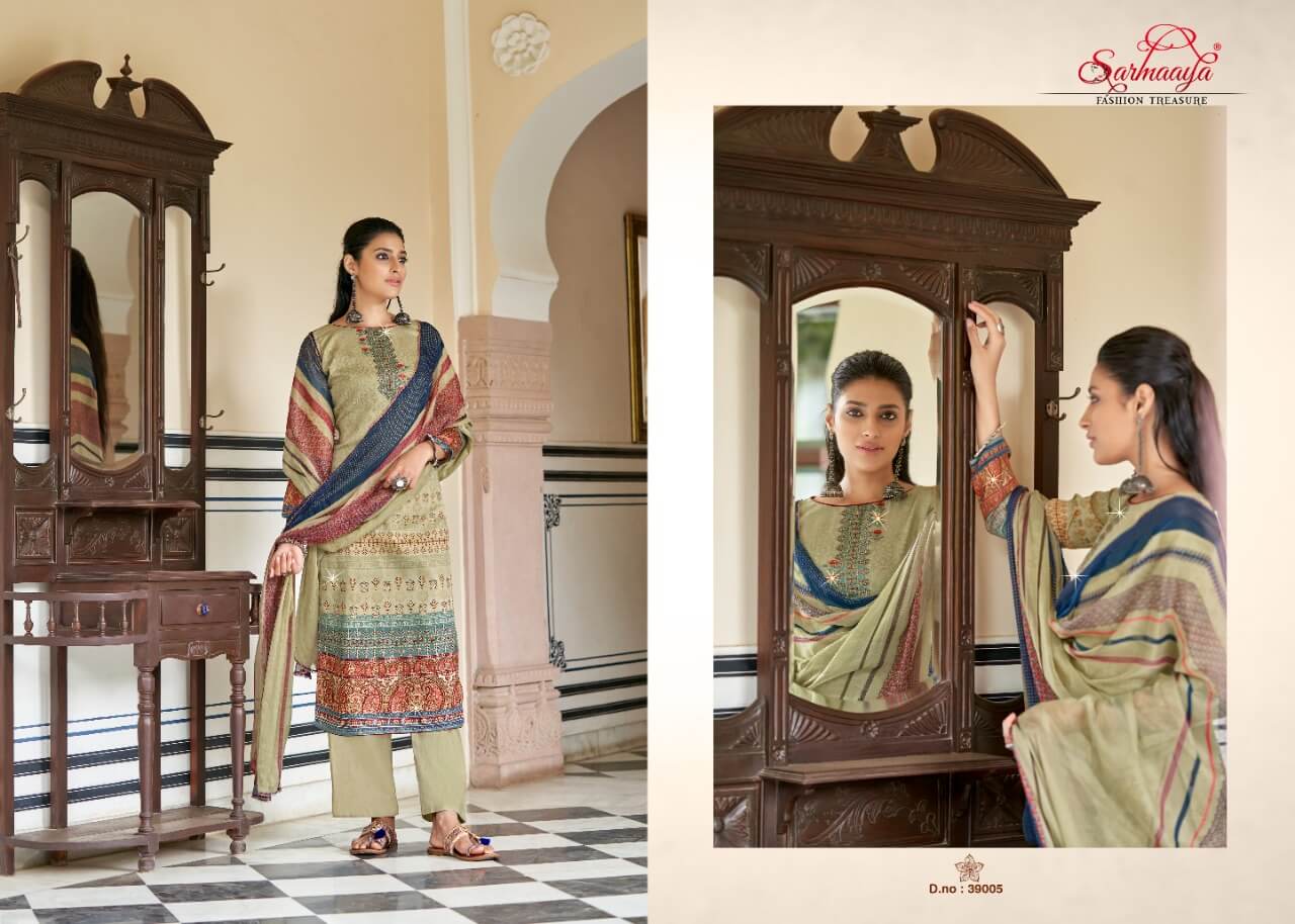 Sarmaaya Ashnoor Desigenr Satin Diamond Work Salwar Catalog