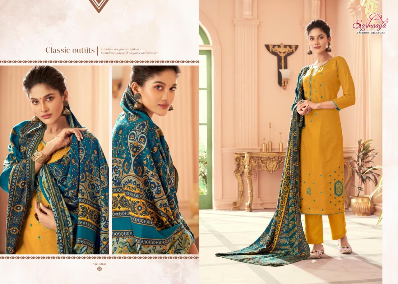 Sarmaaya Mishika Cotton Fancy Embroidery Buy Pure Jam Cotton Dress Material At Wholesale Collection