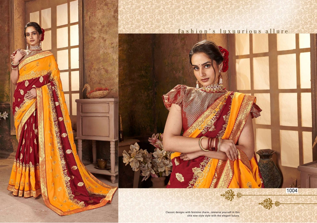 Saroj Aakanshi Festive Wear Silk Sarees  Catalog