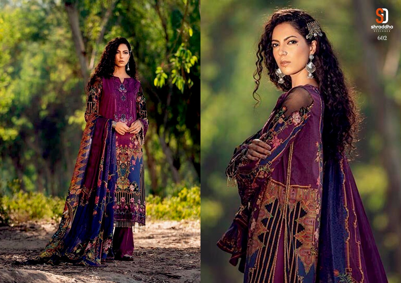 Shraddha Verona Festive Wear Wholesale Lawn Cotton Suits