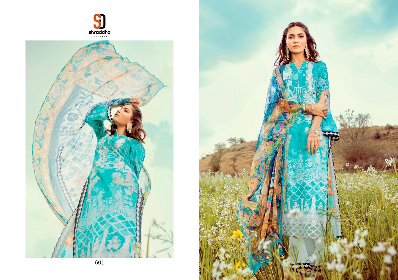 Shraddha Verona Festive Wear Wholesale Lawn Cotton Suits