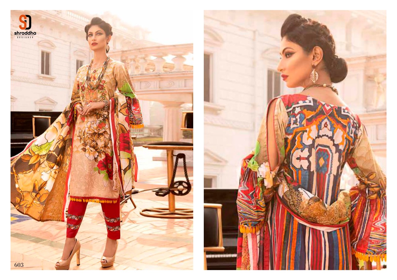 Shraddha Verona Festive Wear Wholesale Lawn Cotton Suits