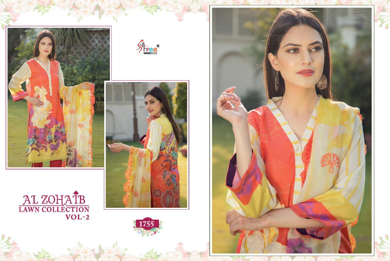 Shree Al Zohaib Lawn Collection  Vol 2 Pakistani Salwar Kameez