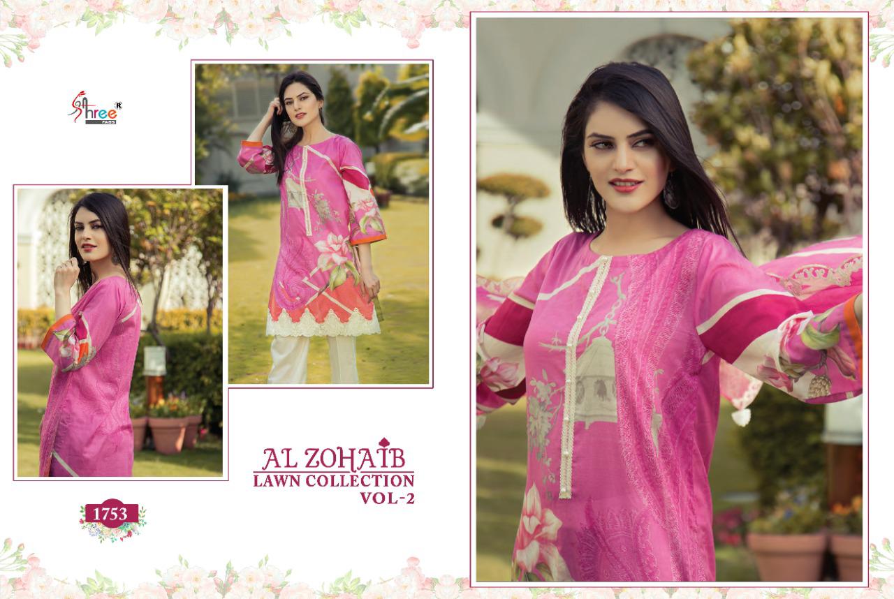 Shree Al Zohaib Lawn Collection  Vol 2 Pakistani Salwar Kameez