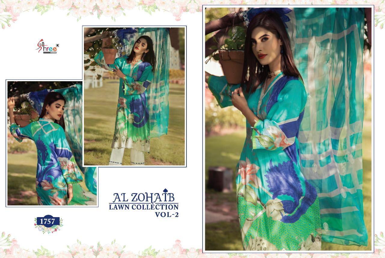 Shree Al Zohaib Lawn Collection  Vol 2 Pakistani Salwar Kameez