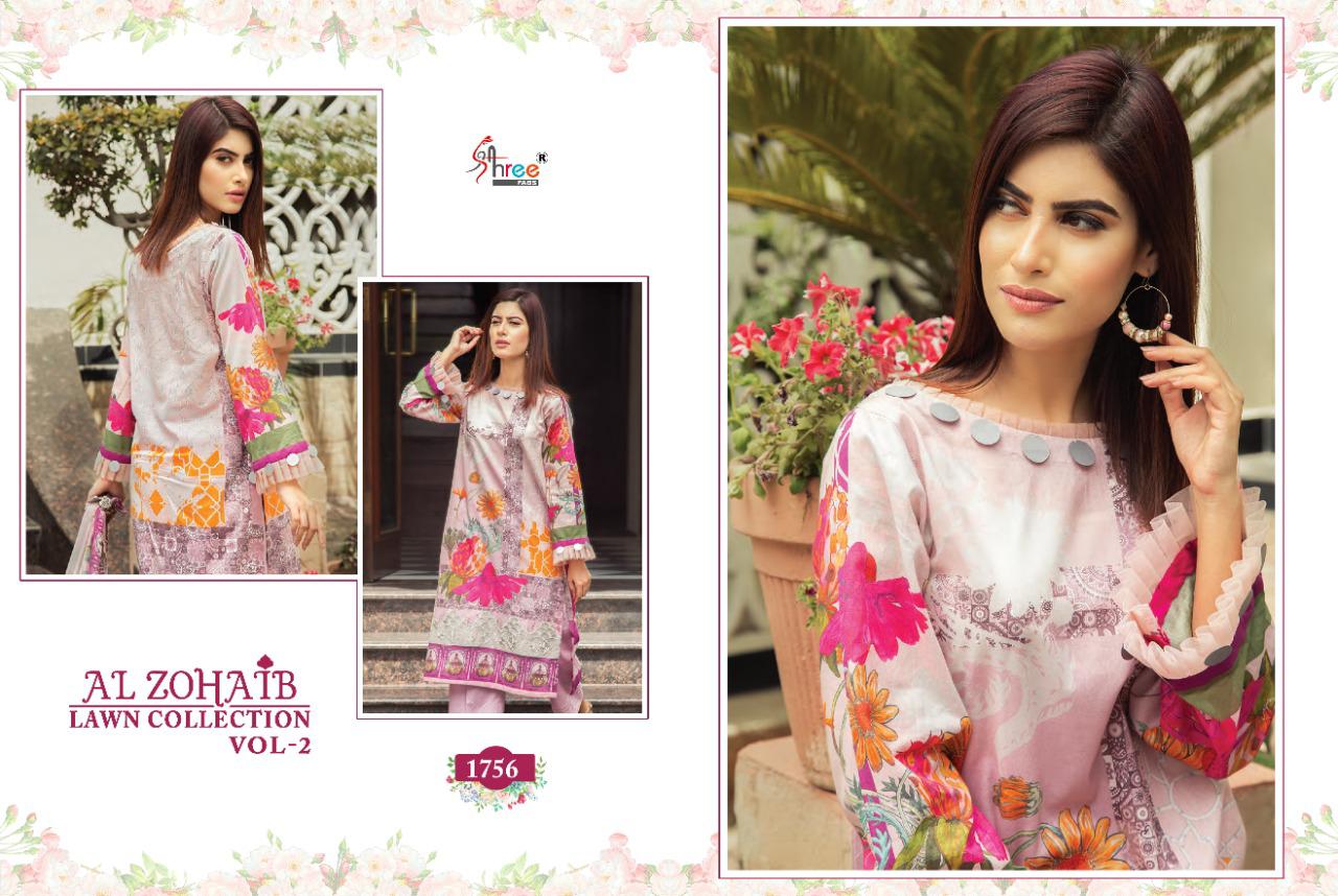 Shree Al Zohaib Lawn Collection  Vol 2 Pakistani Salwar Kameez