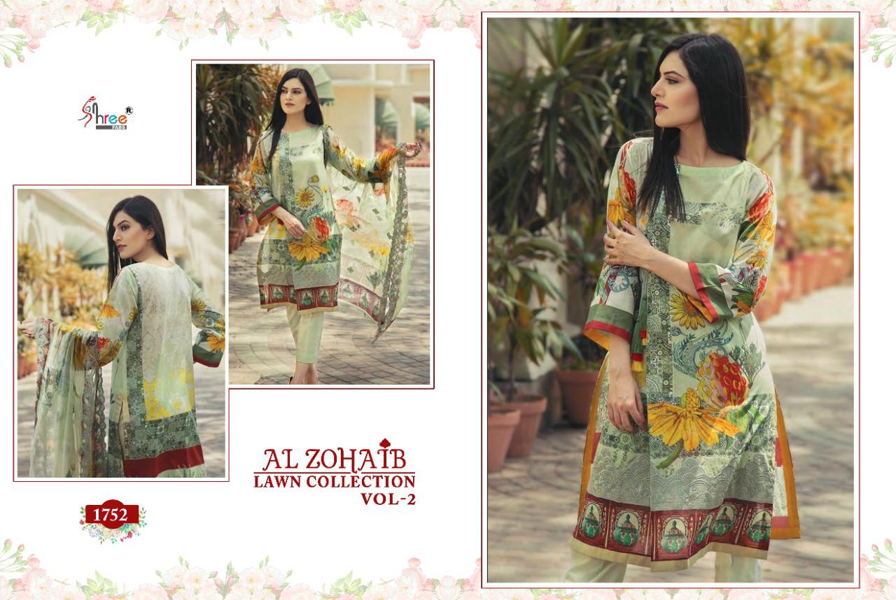 Shree Al Zohaib Lawn Collection  Vol 2 Pakistani Salwar Kameez