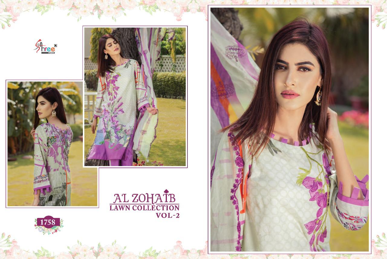 Shree Al Zohaib Lawn Collection  Vol 2 Pakistani Salwar Kameez