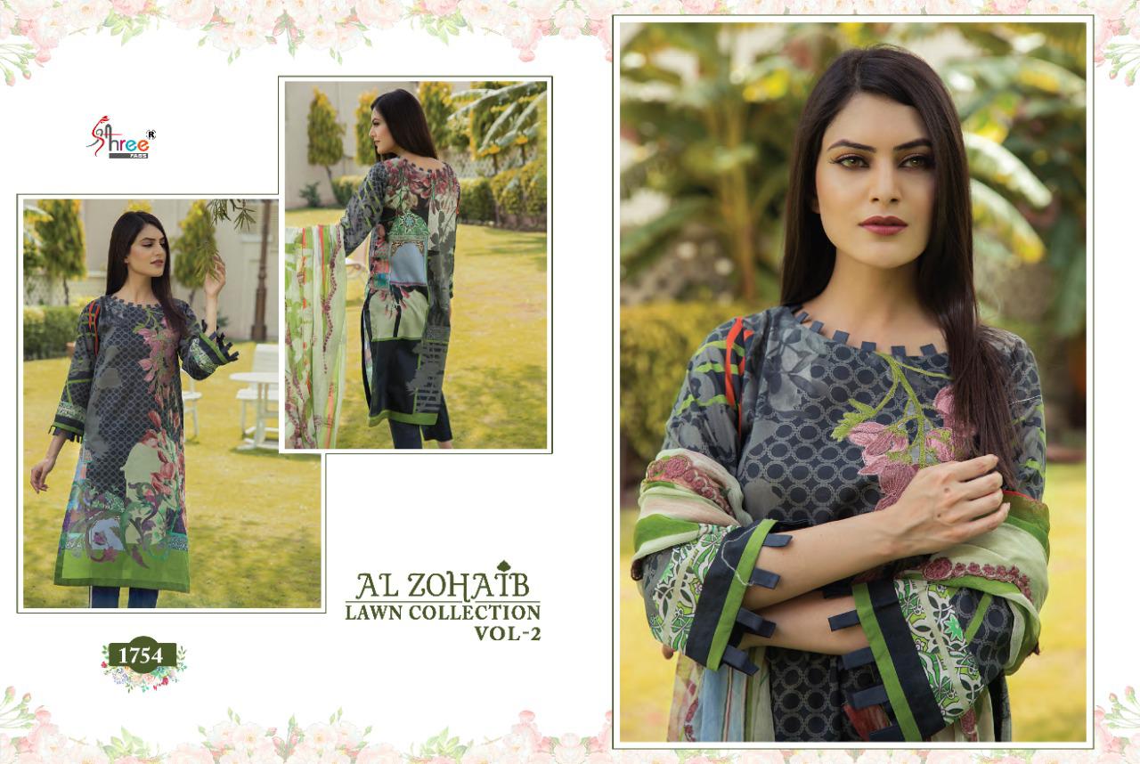 Shree Al Zohaib Lawn Collection  Vol 2 Pakistani Salwar Kameez