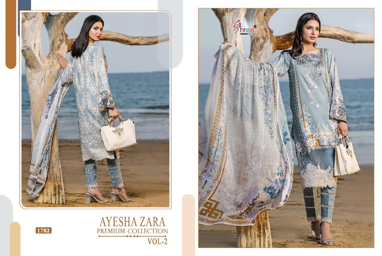 Shree Ayesha Zara Premium Collection Vol 2 Pakistani Salwar Suits Buy Pakistani Lawn  Suits Catalog