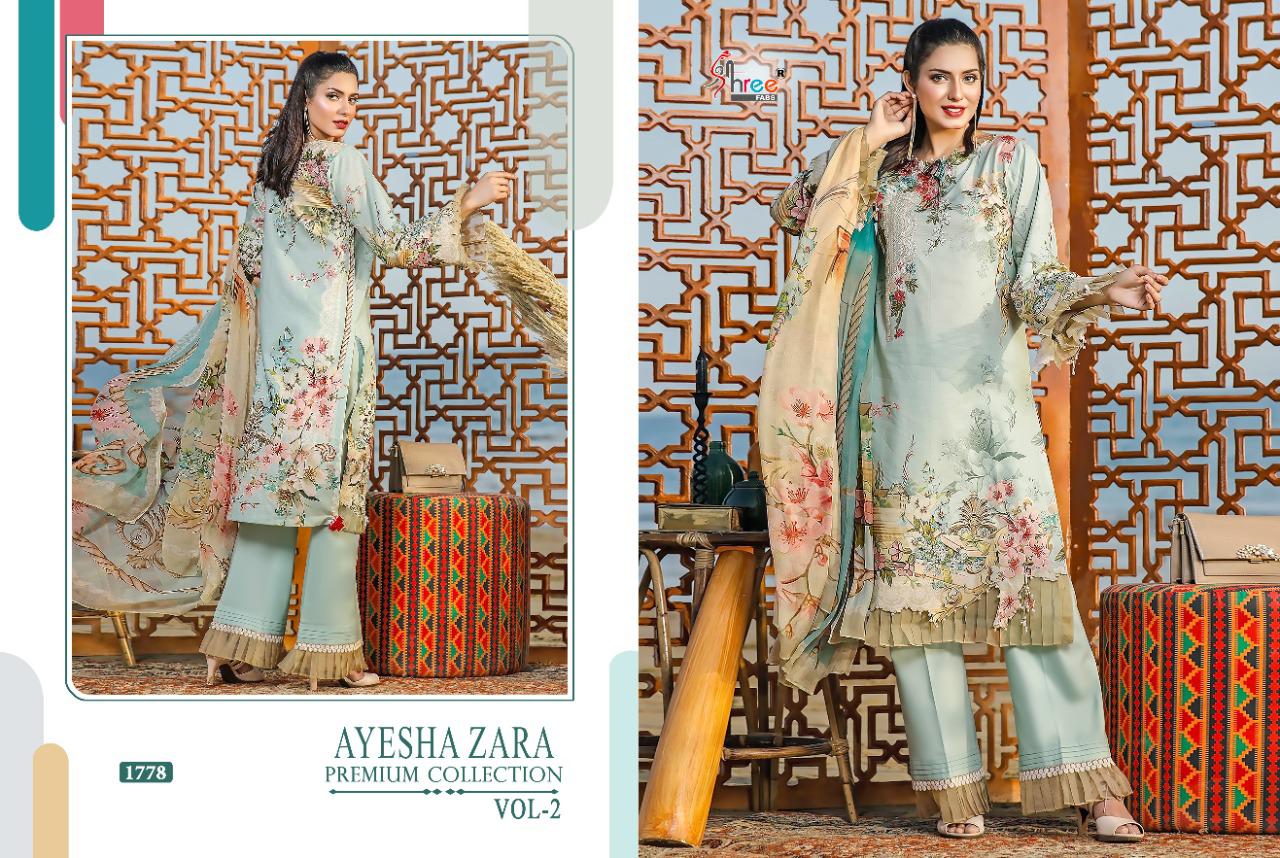 Shree Ayesha Zara Premium Collection Vol 2 Pakistani Salwar Suits Buy Pakistani Lawn  Suits Catalog