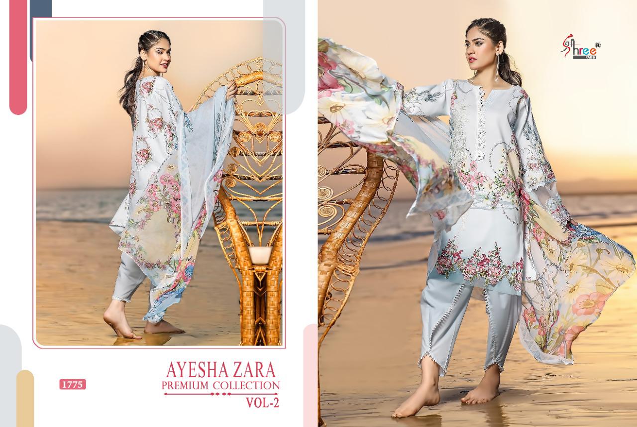 Shree Ayesha Zara Premium Collection Vol 2 Pakistani Salwar Suits Buy Pakistani Lawn  Suits Catalog